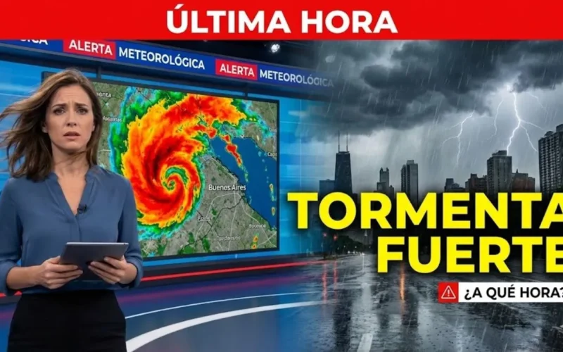 Llegan fuertes tormentas: a qué hora llueve en Buenos Aires, según el pronóstico