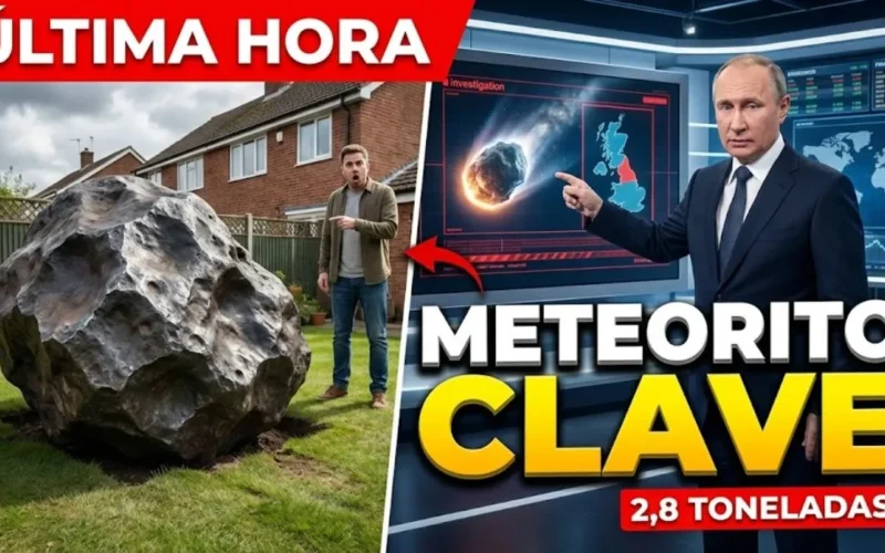 Rusia investiga si un meteorito de 2,8 toneladas fue introducido como adorno de jardín en Reino Unido: “De importancia estratégica”