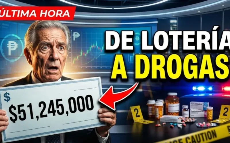 Un hombre de 80 años ganó 51 millones 245 mil pesos en la lotería y usó el dinero para crear y liderar una red de producción y distribución de drogas falsificadas