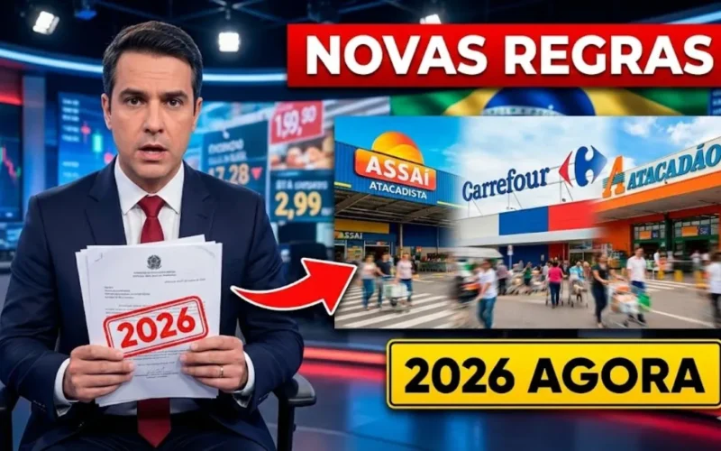Supermercados Assaí, Carrefour e Atacadão passam a seguir novas regras agora em 2026